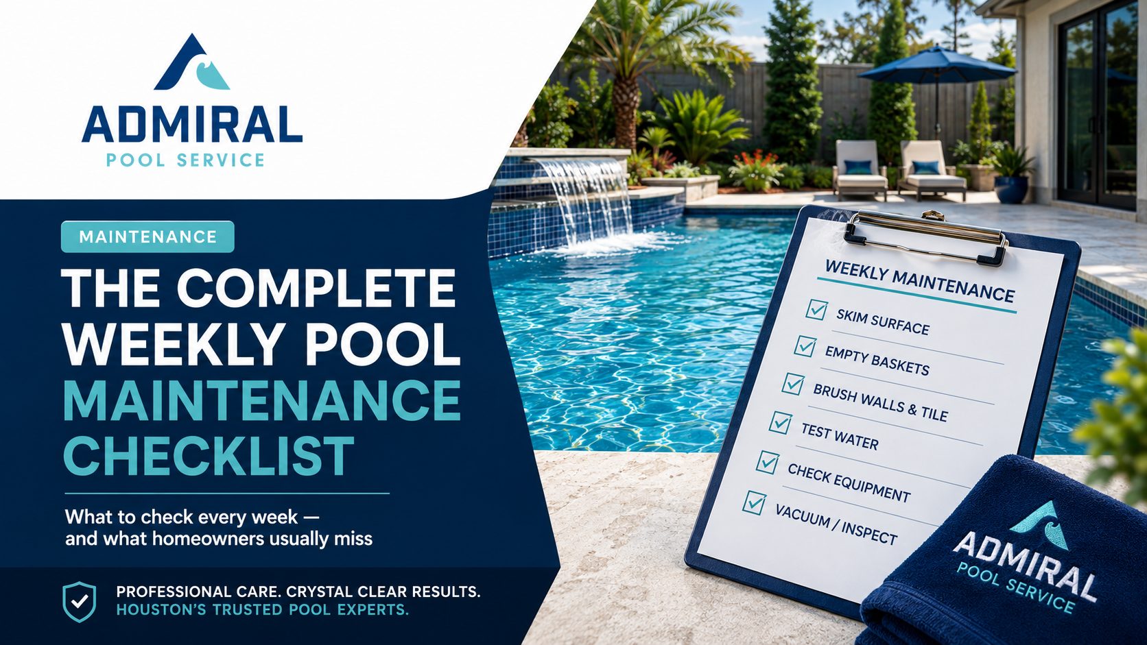 The Complete Weekly Pool Maintenance Checklist
