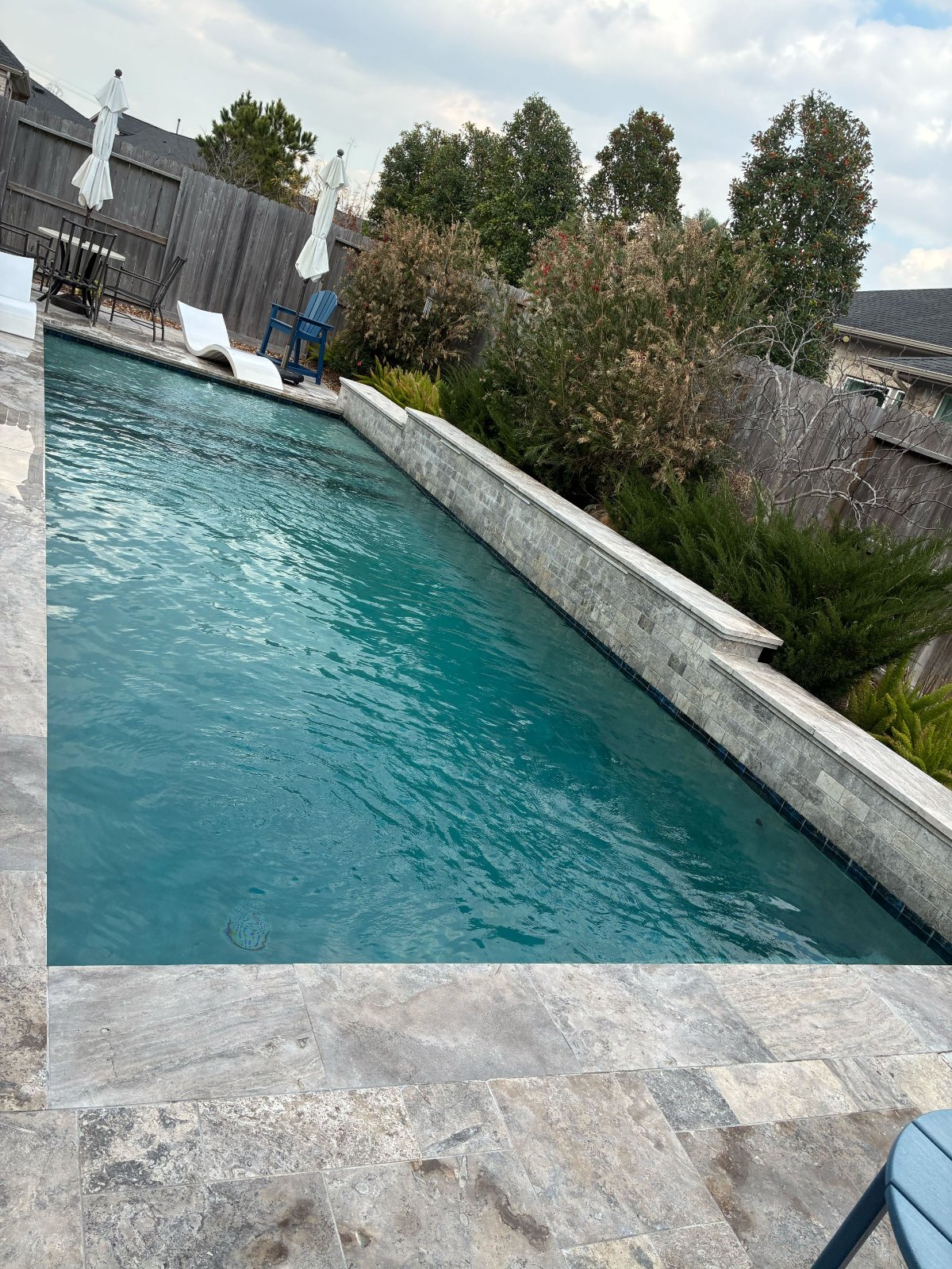 Clean pool in Clear Lake after Admiral service visit