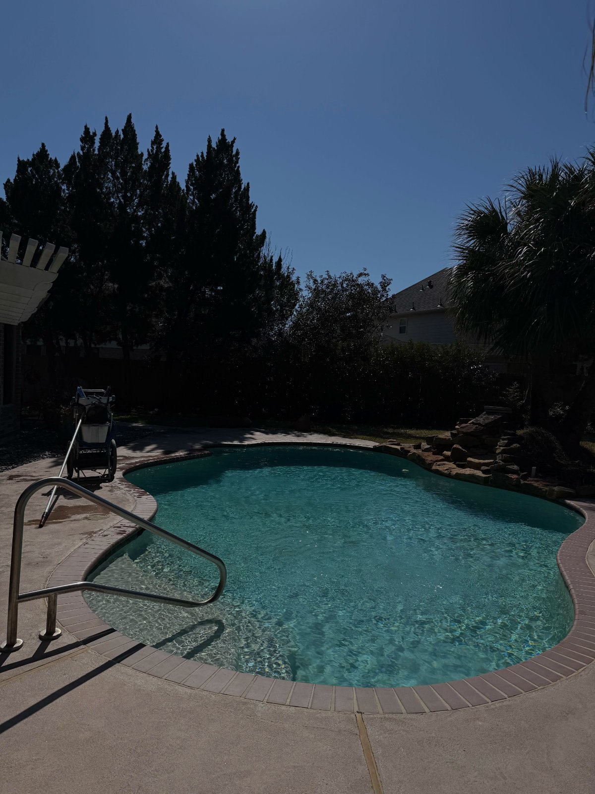 Beautiful backyard pool in League City, TX