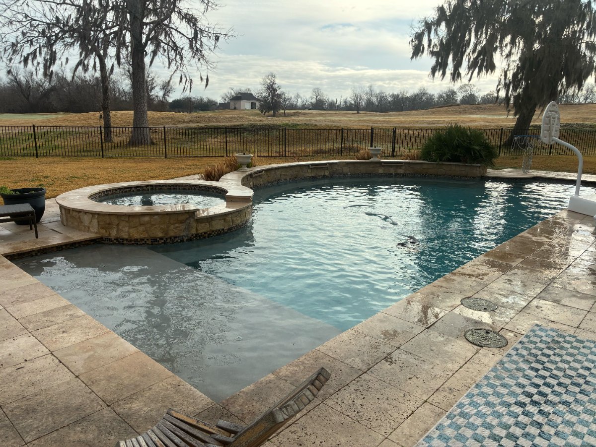 Beautiful pool in Missouri City maintained by Admiral