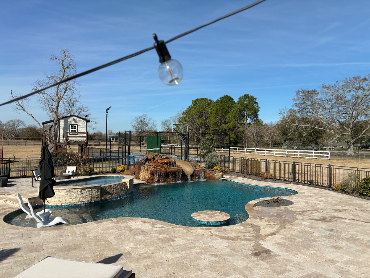 Pool in Santa Fe, TX maintained by Admiral