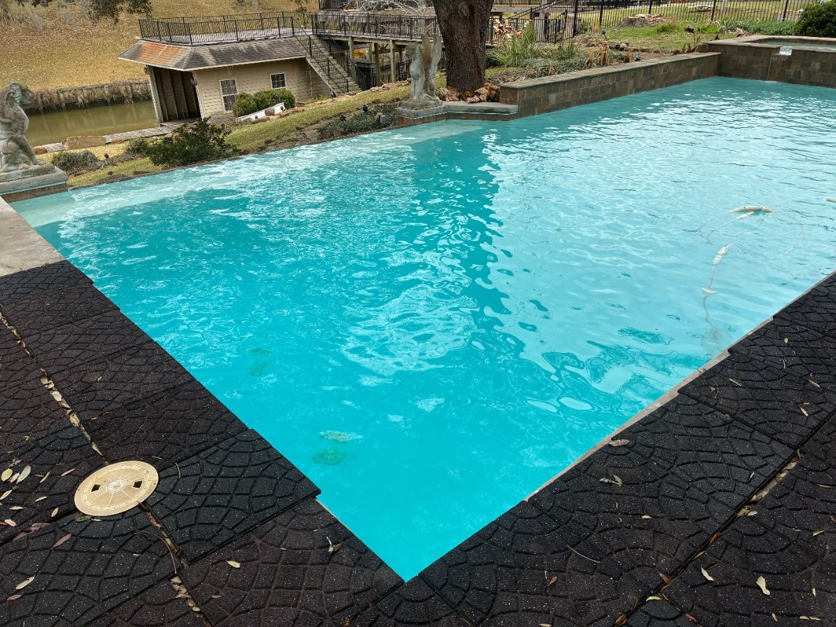 Before and after pool cleaning in Webster